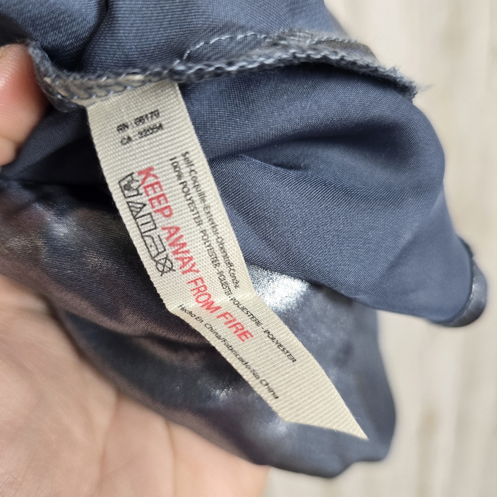 Free People Intimately XS Blue Grey Metallic Shimmer Cami Rave Fairy Whimsygoth - Picture 5 of 5